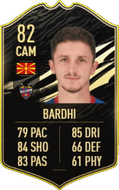Enis Bardhi Macedonia F I F A - Giocatori carte Videogiochi Multimedia 