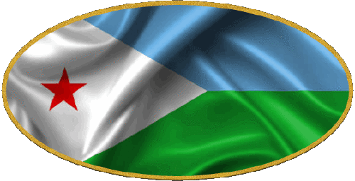 Oval 01 Djibouti Africa Flags 