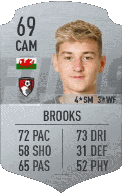 David Brooks Galles F I F A - Giocatori carte Videogiochi Multimedia 
