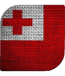 Square Tonga Oceania Flags 