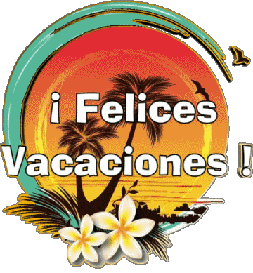 01 Transparenter Hintergrund Felices Vacaciones Spanisch Nachrichten 