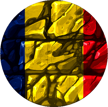 Rond Tchad Afrique Drapeaux 