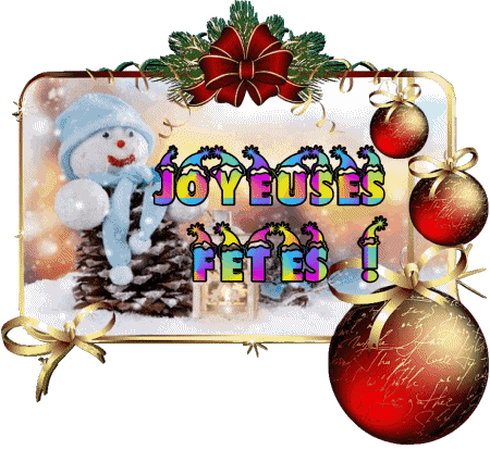 Serie 12 Joyeuses Fêtes (Noël) Francese Messagi 