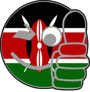 Smiley - OK Kenya Afrique Drapeaux 