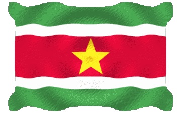 Ondulación Surinam América Banderas 