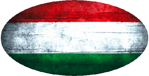 Oval Hungary Europe Flags 