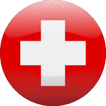 Round Swiss Europe Flags 