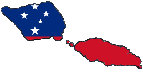Map Samoa Oceania Flags 