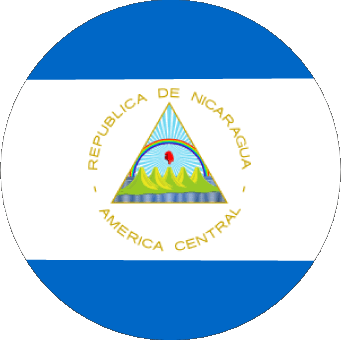 Runde Nicaragua Amerika Fahnen 