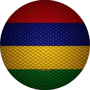 Rond Maurice Afrique Drapeaux 