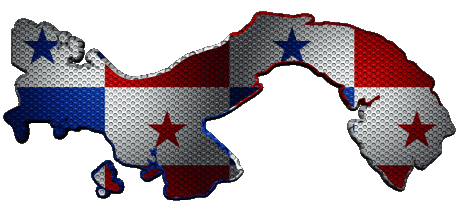 Map Panama America Flags 