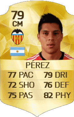 Enzo Pérez Argentina F I F A - Jugadores  cartas Vídeo Juegos Multimedia 