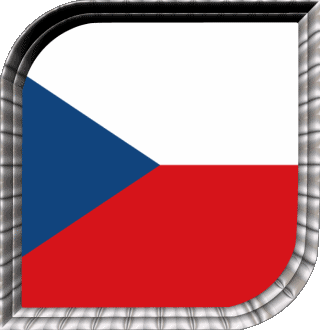 Square Czech Republic Europe Flags 