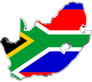 Verschiedene Südafrika Afrika Fahnen 