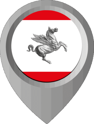 Epingle de Localisation Toscane Italie Europe Drapeaux 