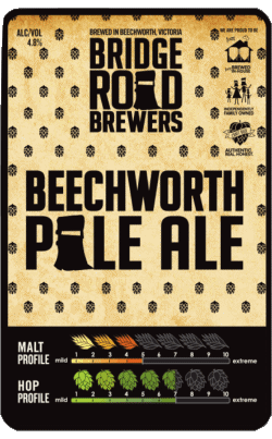 Beechworth Pale ale-Beechworth Pale ale BRB - Bridge Road Brewers Australie Bières Boissons 