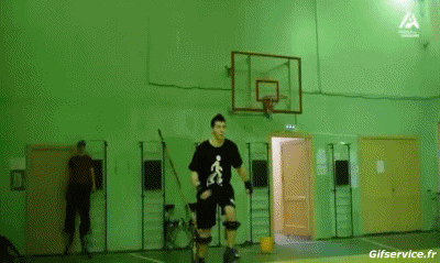 Fail Skyrunner Stilts PEOPLE Humor -  Fun 