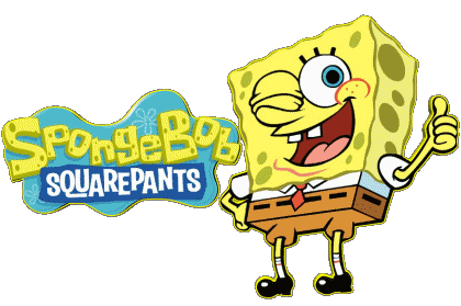 Englisches Logo Sponge Bob Schwammkopf Cartoons TV Filme Multimedia 