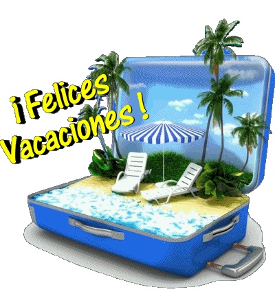 10 Fondo transparente Felices Vacaciones Español Mensajes 