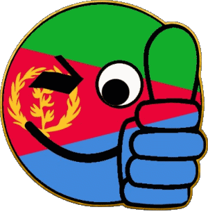 Smiley - OK Erythrée Afrique Drapeaux 