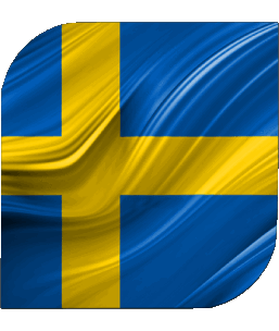 Square Sweden Europe Flags 