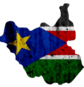 Map South Sudan Africa Flags 