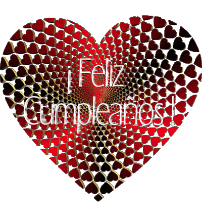 005 Corazón Feliz Cumpleaños Espagnol Messages 
