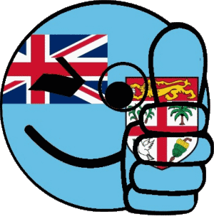 Smiley - OK Fidji Océanie Drapeaux 