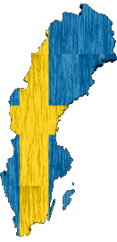 Carte Suède Europe Drapeaux 
