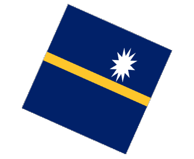 Sphere - Cube Nauru Océanie Drapeaux 