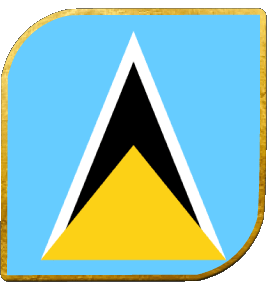 Platz St. Lucia Amerika Fahnen 