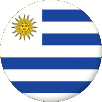Rond Uruguay Amériques Drapeaux 