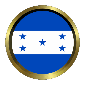 Round - Rings Honduras America Flags 