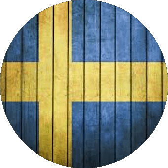 Rond Suède Europe Drapeaux 