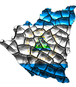 Carte Nicaragua Amériques Drapeaux 