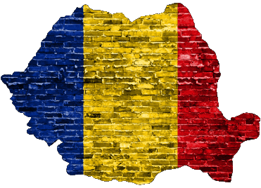 Carta Geografica Romania Europa Bandiere 