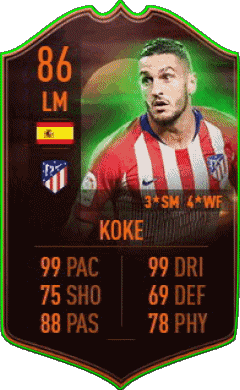 Jorge Resurrección - Koke Espagne F I F A - Joueurs Cartes Jeux Vidéo Multi Média 
