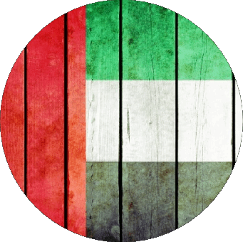 Tondo Emirati Arabi Uniti Asia Bandiere 