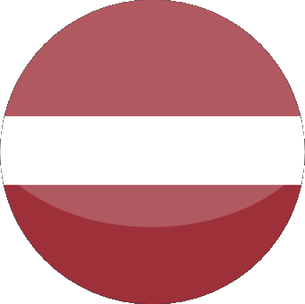 Runde Lettland Europa Fahnen 