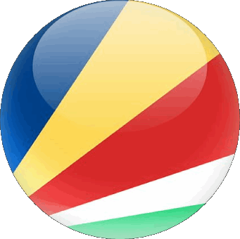 Rond Seychelles Afrique Drapeaux 