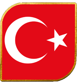Carré Turquie Asie Drapeaux 
