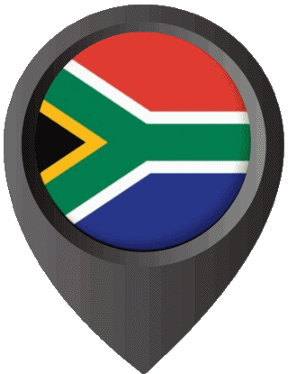 Epingle de Localisation Afrique du Sud Afrique Drapeaux 