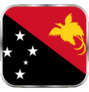 Carré Papouasie-Nouvelle-Guinée Océanie Drapeaux 