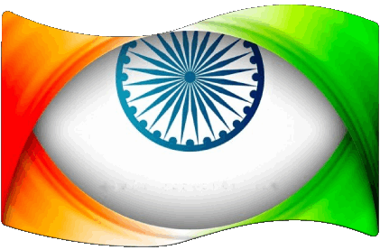 Rettangolo India Asia Bandiere 