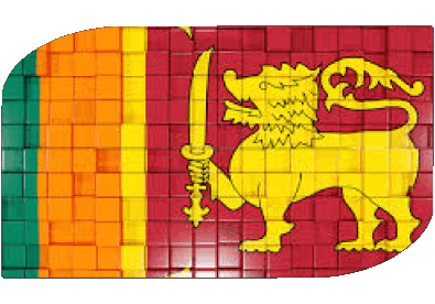 Rectangle Sri Lanka Asie Drapeaux 