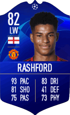 Marcus Rashford Inghilterra F I F A - Giocatori carte Videogiochi Multimedia 
