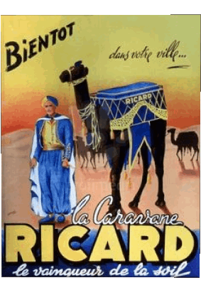 Ricard Poster retrò - Marchi Umorismo -  Fun 