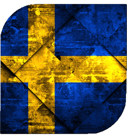 Square Sweden Europe Flags 