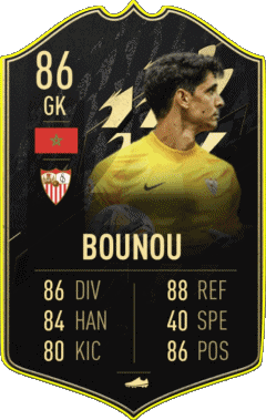 Yassine Bounou Maroc F I F A - Joueurs Cartes Jeux Vidéo Multi Média 