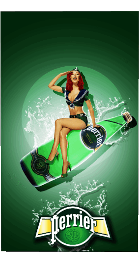 Perrier Retro posters - Brands Humor -  Fun 